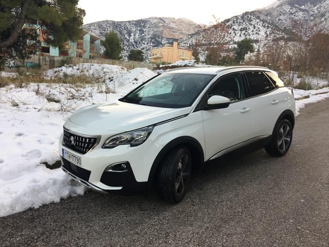 Δοκιμή του νέου Peugeot 3008 στους χιονισμένους δρόμους της Αττικής